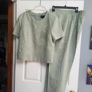 Top w matching slacks